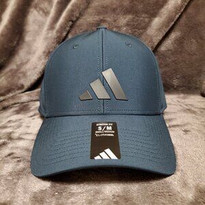 Adidas Climacool Mens Mesh Stretch Fit Hat Dark Green Small/Medium